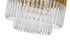 Kuna Brass/Clear Pendant Round 8 Light 60cm
